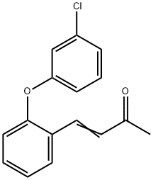 (E)-4-[2-(3-CHLOROPHENOXY)PHENYL]-3-BUTEN-2-ONE Struktur