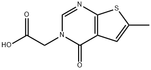 (6-METHYL-4-OXO-4H-THIENO[2,3-D]PYRIMIDIN-3-YL)-ACETIC ACID Struktur