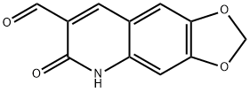 6-OXO-5,6-DIHYDRO-[1,3]DIOXOLO[4,5-G]QUINOLINE-7-CARBALDEHYDE Struktur