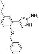 3-[2-(BENZYLOXY)-5-PROPYLPHENYL]-1H-PYRAZOL-5-AMINE Struktur