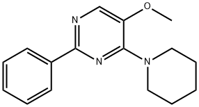 5-METHOXY-2-PHENYL-4-PIPERIDINOPYRIMIDINE Struktur