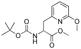 METHYL N-A-BOC-B-(2-METHOXY-6-PYRIDINYL) ALANINATE Struktur