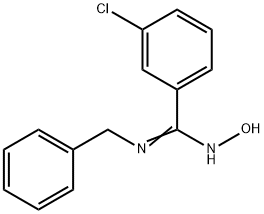 N-BENZYL-3-CHLORO-N'-HYDROXYBENZENECARBOXIMIDAMIDE Struktur