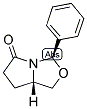 (+)-(3R,7AS)-TETRAHYDRO-3-PHENYL-3H,5H-PYRROLO[1,2-C]OXAOLE-5-ONE Struktur