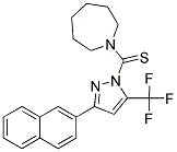 1-{[3-(2-NAPHTHYL)-5-(TRIFLUOROMETHYL)-1H-PYRAZOL-1-YL]CARBONOTHIOYL}AZEPANE Struktur