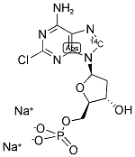 2-CHLORO 2'-DEOXYADENOSINE 5'-MONOPHOSPHATE, DISODIUM SALT, [8-14C]- Struktur