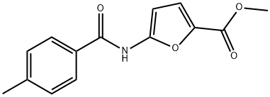 METHYL 5-[(4-METHYLBENZOYL)AMINO]-2-FUROATE Struktur