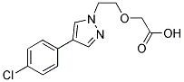 2-[2-(4-(4-CHLOROPHENYL)-1H-PYRAZOL-1-YL)ETHOXY]ACETIC ACID Struktur