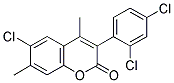 6-CHLORO-3(2',4'-DICHLOROPHENYL)-4,7-DIMETHYLCOUMARIN Struktur