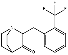 2-[2-(TRIFLUOROMETHYL)BENZYL]-3-QUINUCLIDINONE Struktur