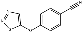 4-(1,2,3-THIADIAZOL-5-YLOXY)BENZENECARBONITRILE Struktur