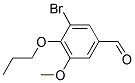 3-BROMO-5-METHOXY-4-PROPOXY-BENZALDEHYDE Struktur