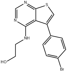 2-{[5-(4-BROMOPHENYL)THIENO[2,3-D]PYRIMIDIN-4-YL]AMINO}ETHANOL Struktur