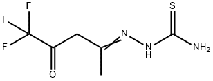 2-(4,4,4-TRIFLUORO-1-METHYL-3-OXOBUTYLIDENE)-1-HYDRAZINECARBOTHIOAMIDE Struktur