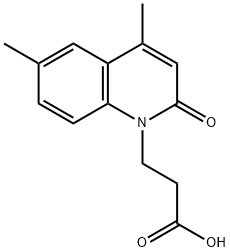 3-(4,6-DIMETHYL-2-OXO-2H-QUINOLIN-1-YL)-PROPIONIC ACID Struktur