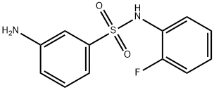 3-AMINO-N-(2-FLUORO-PHENYL)-BENZENESULFONAMIDE Struktur