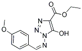 ETHYL 5-HYDROXY-1-{[(1Z)-(4-METHOXYPHENYL)METHYLENE]AMINO}-1H-1,2,3-TRIAZOLE-4-CARBOXYLATE Struktur