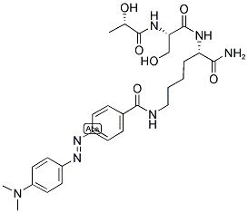 LAC-SER-LYS(DABCYL)-NH2 Struktur