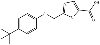 5-(4-TERT-BUTYL-PHENOXYMETHYL)-FURAN-2-CARBOXYLIC ACID Struktur