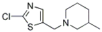 1-[(2-CHLORO-1,3-THIAZOL-5-YL)METHYL]-3-METHYLPIPERIDINE Struktur