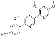 2-(2'-METHOXY-4'-HYDROXY) PHENYL-5-(3',5'-DIMETHOXY) PYRIDYLPYRIDINE Struktur