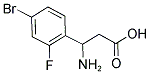 3-AMINO-3-(4-BROMO-2-FLUOROPHENYL)PROPANOIC ACID Struktur