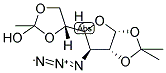 3-AZIDO-3-DEOXY-1,2:5,6-DI-O-ISOPROPYLIDENE-A-D-GLUCOFURANOSE Struktur