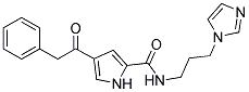 N-[3-(1H-IMIDAZOL-1-YL)PROPYL]-4-(2-PHENYLACETYL)-1H-PYRROLE-2-CARBOXAMIDE Struktur