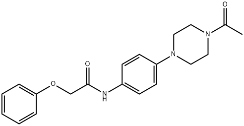 N-[4-(4-ACETYLPIPERAZIN-1-YL)PHENYL]-2-PHENOXYACETAMIDE Struktur