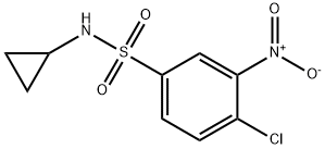 ((4-CHLORO-3-NITROPHENYL)SULFONYL)CYCLOPROPYLAMINE Struktur