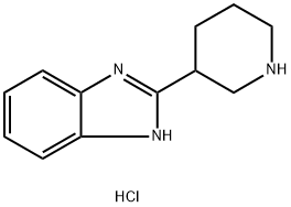 2-(PIPERIDIN-3-YL)-1H-BENZO[D]IMIDAZOLE HYDROCHLORIDE Struktur