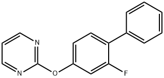 2-FLUORO[1,1'-BIPHENYL]-4-YL 2-PYRIMIDINYL ETHER Struktur