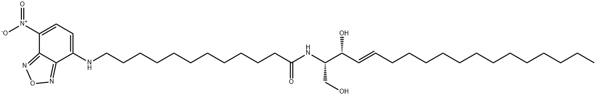 N-[12-[(7-NITRO-2-1,3-BENZOXADIAZOL-4-YL)AMINO]DODECANOYL]-CERAMIDE Struktur