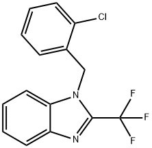 1-(2-CHLOROBENZYL)-2-(TRIFLUOROMETHYL)-1H-1,3-BENZIMIDAZOLE Struktur