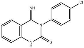 3-(4-CHLOROPHENYL)-4-IMINO-3,4-DIHYDRO-2(1H)-QUINAZOLINETHIONE Struktur