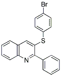 3-[(4-BROMOPHENYL)SULFANYL]-2-PHENYLQUINOLINE Struktur