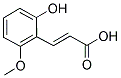 3-(2-HYDROXY-6-METHOXY-PHENYL)-ACRYLIC ACID Struktur