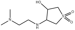 4-(2-DIMETHYLAMINO-ETHYLAMINO)-1,1-DIOXO-TETRAHYDRO-1LAMBDA6-THIOPHEN-3-OL Struktur