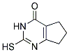 2-MERCAPTO-3,5,6,7-TETRAHYDRO-CYCLOPENTAPYRIMIDIN-4-ONE Struktur