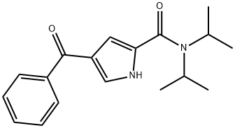 4-BENZOYL-N,N-DIISOPROPYL-1H-PYRROLE-2-CARBOXAMIDE Struktur