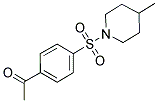 1-[4-[(4-METHYLPIPERIDIN-1-YL)SULFONYL]PHENYL]ETHANONE Structure