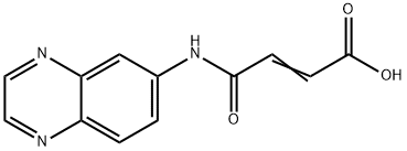 (E)-4-OXO-4-(6-QUINOXALINYLAMINO)-2-BUTENOIC ACID Struktur