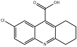 7-CHLORO-1,2,3,4-TETRAHYDRO-ACRIDINE-9-CARBOXYLIC ACID Struktur