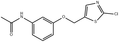 N-(3-[(2-CHLORO-1,3-THIAZOL-5-YL)METHOXY]PHENYL)ACETAMIDE Struktur