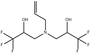 3-[ALLYL(3,3,3-TRIFLUORO-2-HYDROXYPROPYL)AMINO]-1,1,1-TRIFLUORO-2-PROPANOL Struktur