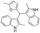 2-METHYL-3-[(5-METHYL-2-FURYL)(2-METHYL-1H-INDOL-3-YL)METHYL]-1H-INDOLE Struktur