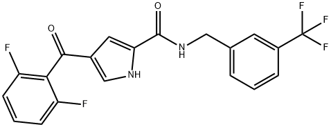 4-(2,6-DIFLUOROBENZOYL)-N-[3-(TRIFLUOROMETHYL)BENZYL]-1H-PYRROLE-2-CARBOXAMIDE Struktur