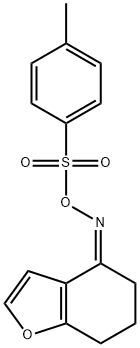 4-(([(4-METHYLPHENYL)SULFONYL]OXY)IMINO)-6,7-DIHYDRO-1-BENZOFURAN Struktur