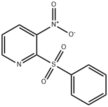 3-NITRO-2-(PHENYLSULFONYL)PYRIDINE Struktur