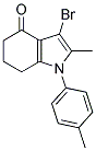 3-BROMO-2-METHYL-1-P-TOLYL-1,5,6,7-TETRAHYDRO-INDOL-4-ONE Struktur